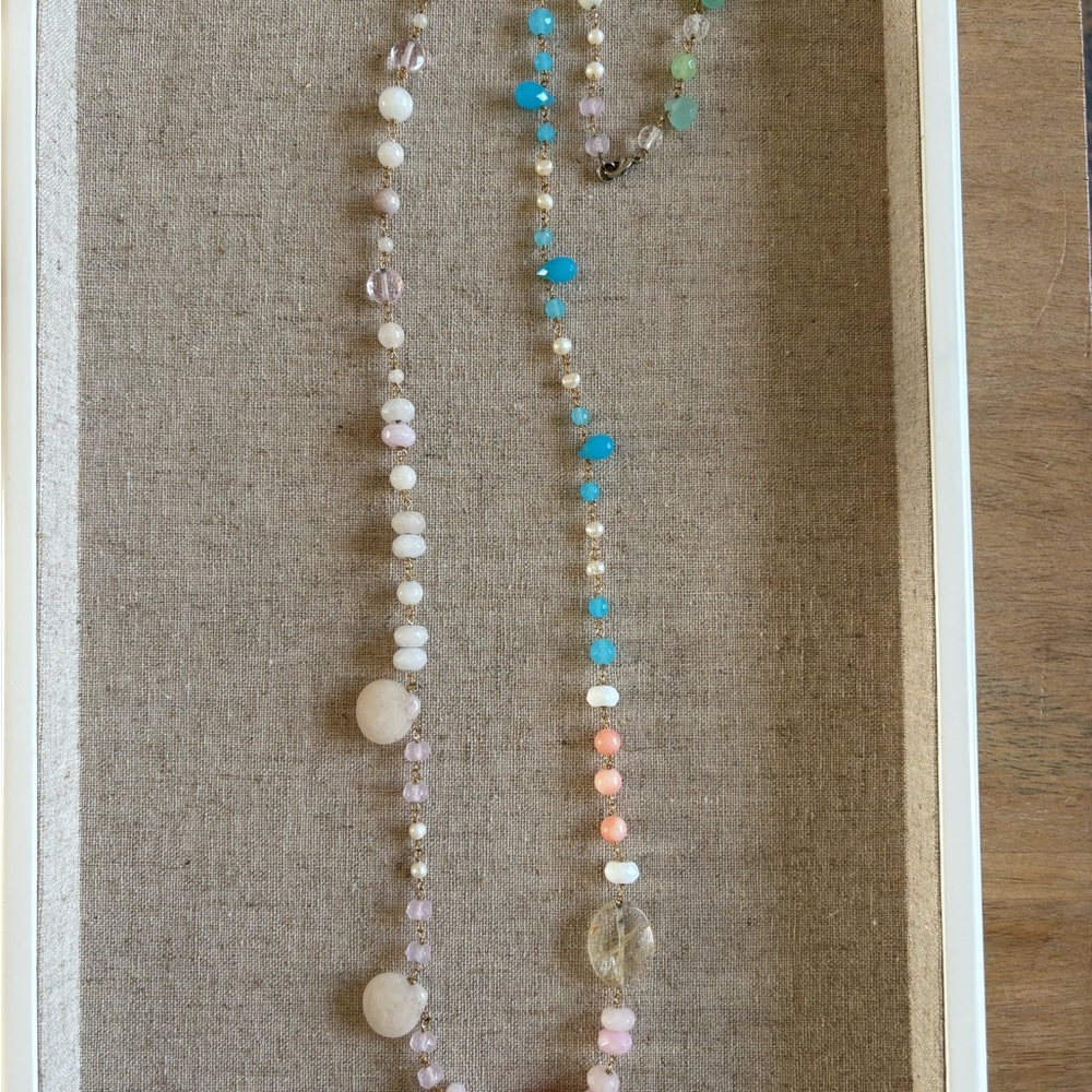 Anthropologie Multicolor Beaded Necklace